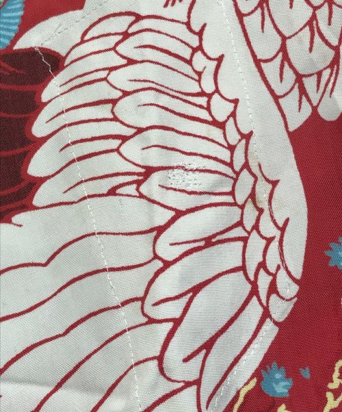 the BROADWAY（ザ ブロードウェイ）the BROADWAY (ザ ブロードウェイ) 和柄アロハシャツ レッド サイズ:表記なしの古着・服飾アイテム