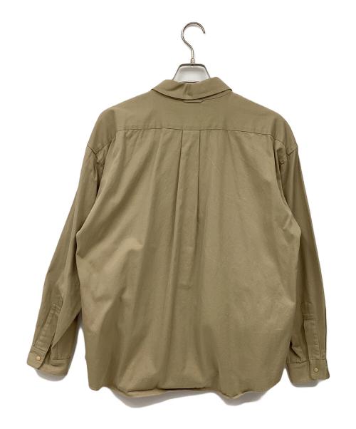 YAECA（ヤエカ）YAECA (ヤエカ) エクストラワイドドロップショルダー コンフォートシャツ カーキ サイズ:Mの古着・服飾アイテム