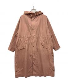 H BEAUTY&YOUTH（エイチ ビューティー&ユース）の古着「HOOD PONCHO」｜ピンク