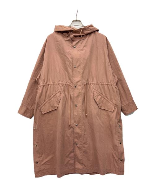 H BEAUTY&YOUTH（エイチ ビューティー&ユース）H BEAUTY&YOUTH (エイチ ビューティー&ユース) HOOD PONCHO ピンク サイズ:Sの古着・服飾アイテム