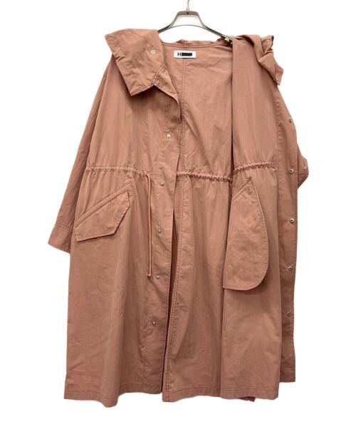 H BEAUTY&YOUTH（エイチ ビューティー&ユース）H BEAUTY&YOUTH (エイチ ビューティー&ユース) HOOD PONCHO ピンク サイズ:Sの古着・服飾アイテム