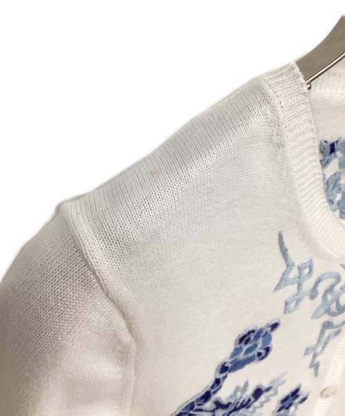KEITA MARUYAMA（ケイタマルヤマ）KEITA MARUYAMA (ケイタマルヤマ) Dragon Embroidery Knit カーディガン ブルー サイズ:1の古着・服飾アイテム