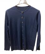 MUSE de Deuxieme Classeミューズ ドゥーズィエム クラス）の古着「FF30 クルーネック カーディガン」｜ネイビー