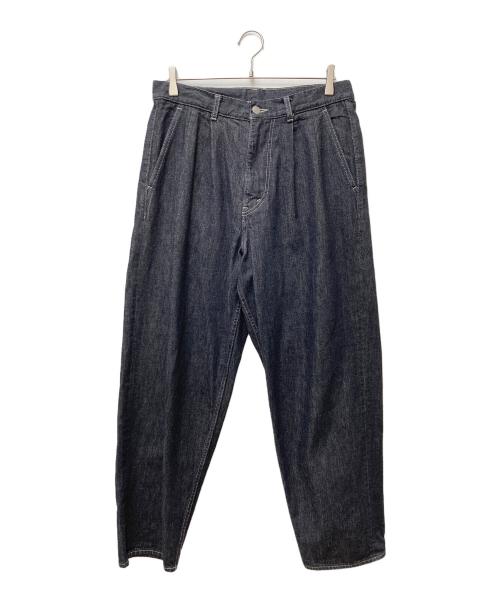 Graphpaper（グラフペーパー）Graphpaper (グラフペーパー) COLORFAST DENIM TWO TUCK TAPERED PANTS GU221-40136B インディゴ サイズ:1の古着・服飾アイテム