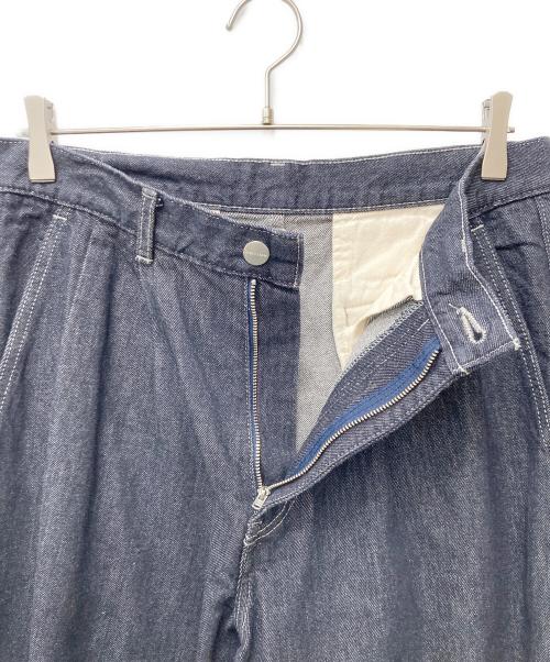 Graphpaper（グラフペーパー）Graphpaper (グラフペーパー) COLORFAST DENIM TWO TUCK TAPERED PANTS GU221-40136B インディゴ サイズ:1の古着・服飾アイテム