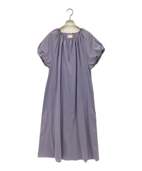 BALLSEY（ボールジィ）BALLSEY (ボールジィ) ハイゲージジャージー バルーンスリーブワンピース ブルー サイズ:34の古着・服飾アイテム