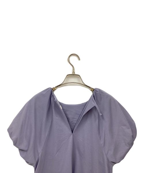 BALLSEY（ボールジィ）BALLSEY (ボールジィ) ハイゲージジャージー バルーンスリーブワンピース ブルー サイズ:34の古着・服飾アイテム