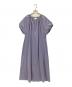 BALLSEY（ボールジィ）の古着「ハイゲージジャージー バルーンスリーブワンピース」｜ブルー