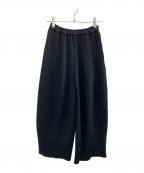 KANATAカナタ）の古着「hida pants プリーツイージーパンツ」｜ブラック