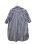 UNIVERSAL TISSU (ユニバーサルティシュ) ストライプボリュームスリーブロングシャツ ブルー サイズ:サイズ表記無し：4000円