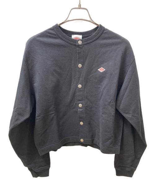 DANTON（ダントン）DANTON (ダントン) クルーネックスウェットカーディガン ブラック サイズ:36の古着・服飾アイテム