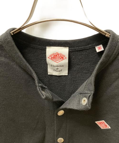 DANTON（ダントン）DANTON (ダントン) クルーネックスウェットカーディガン ブラック サイズ:36の古着・服飾アイテム