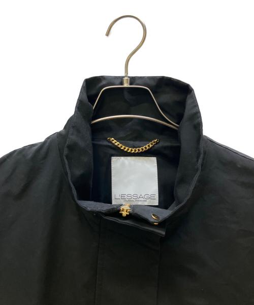 journal standard L'essage（ジャーナルスタンダード レサージュ）journal standard L'essage (ジャーナルスタンダード レサージュ) PL/コットンスタンドブルゾン 24SS ブラック サイズ:Freeの古着・服飾アイテム