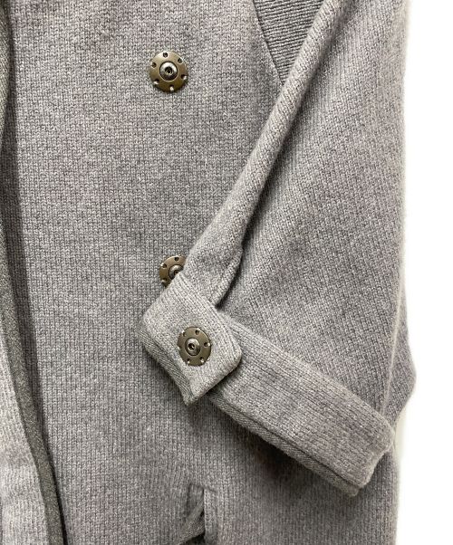 BRUNELLO CUCINELLI（ブルネロクチネリ）BRUNELLO CUCINELLI (ブルネロクチネリ) アームウォーマー付ニットジャケット グレー サイズ:Lの古着・服飾アイテム