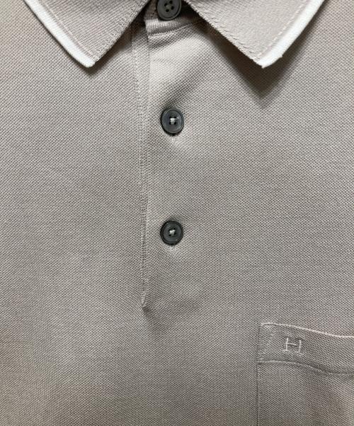 HERMES（エルメス）HERMES (エルメス) Piqures sellier polo shirt ベージュ サイズ:Lの古着・服飾アイテム