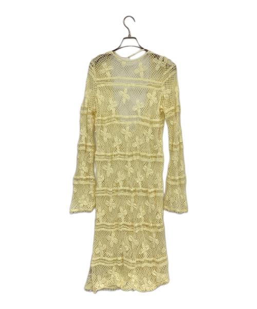 MAISON SPECIAL（メゾンスペシャル）MAISON SPECIAL (メゾンスペシャル) 2WAYフラワーメッシュワンピース イエロー サイズ:FREEの古着・服飾アイテム
