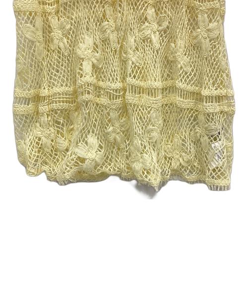MAISON SPECIAL（メゾンスペシャル）MAISON SPECIAL (メゾンスペシャル) 2WAYフラワーメッシュワンピース イエロー サイズ:FREEの古着・服飾アイテム