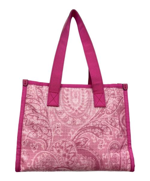 ETRO（エトロ）ETRO (エトロ) ペイズリー柄 ナイロンバッグ ピンクの古着・服飾アイテム
