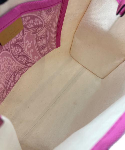 ETRO（エトロ）ETRO (エトロ) ペイズリー柄 ナイロンバッグ ピンクの古着・服飾アイテム