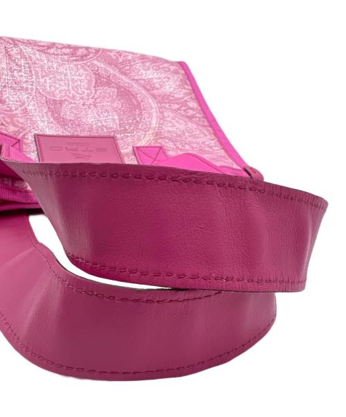 ETRO（エトロ）ETRO (エトロ) ペイズリー柄 ナイロンバッグ ピンクの古着・服飾アイテム