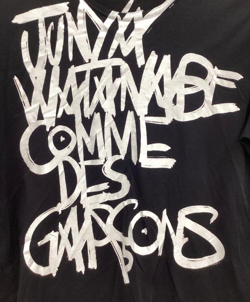 COMME des GARCONS JUNYA WATANABE MAN（コム デ ギャルソン ジュンヤ ワタナベ マン）COMME des GARCONS JUNYA WATANABE MAN (コム デ ギャルソン ジュンヤ ワタナベ マン) プリントTシャツ ブラック サイズ:Lの古着・服飾アイテム