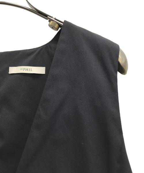 LE PHIL（ル フィル）LE PHIL (ル フィル) ダイヤモンドジャガードドッキングワンピース ブラックの古着・服飾アイテム