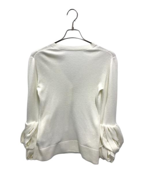 styling/（スタイリング）styling/ (スタイリング) ループスリーブニットカーディガン ホワイト サイズ:Fの古着・服飾アイテム