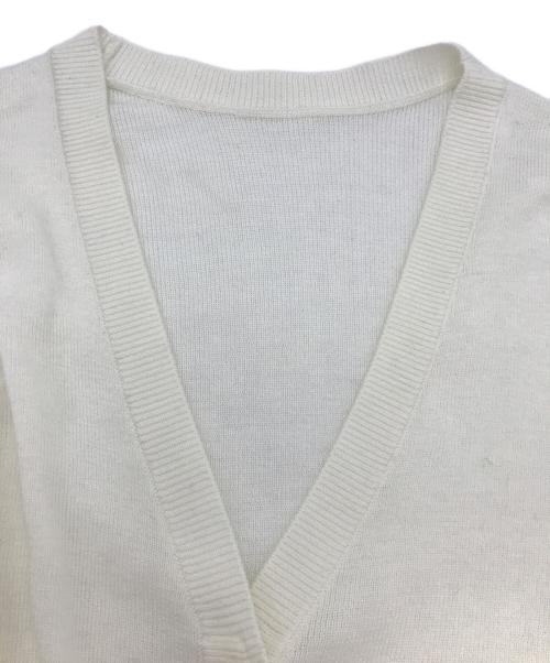 styling/（スタイリング）styling/ (スタイリング) ループスリーブニットカーディガン ホワイト サイズ:Fの古着・服飾アイテム