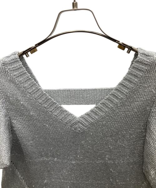 GRACE CLASS（グレースクラス）GRACE CLASS (グレースクラス) フリルスリーブラメノースリーブ シルバー サイズ:SIZE36の古着・服飾アイテム