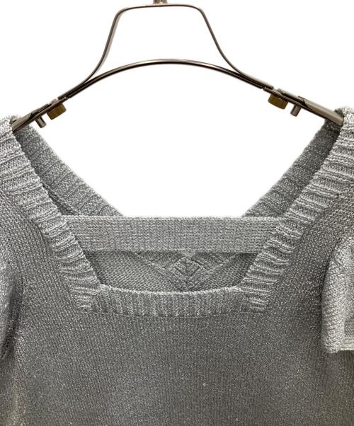 GRACE CLASS（グレースクラス）GRACE CLASS (グレースクラス) フリルスリーブラメノースリーブ シルバー サイズ:SIZE36の古着・服飾アイテム