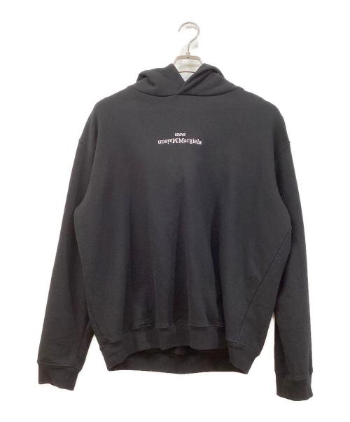 Maison Margiela（メゾンマルジェラ）Maison Margiela (メゾンマルジェラ) 反転ロゴパーカー ブラック サイズ:44の古着・服飾アイテム