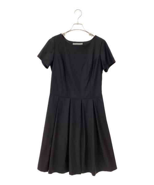 theory luxe（セオリーリュクス）theory luxe (セオリーリュクス) 半袖ワンピース ブラック サイズ:38の古着・服飾アイテム