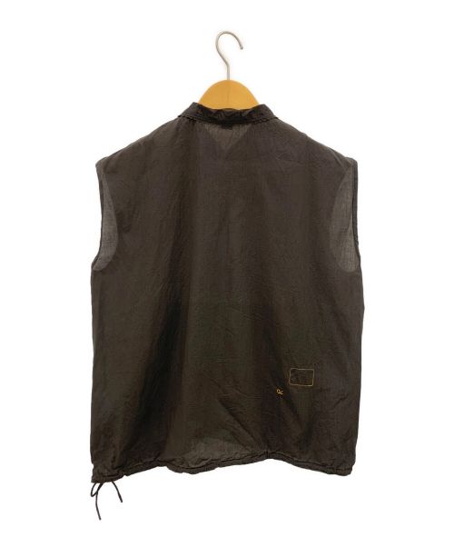 45R（フォーティファイブ・アール）45R (フォーティーファイブアール) インドカディdeノースリーブトップ. ブラウンの古着・服飾アイテム