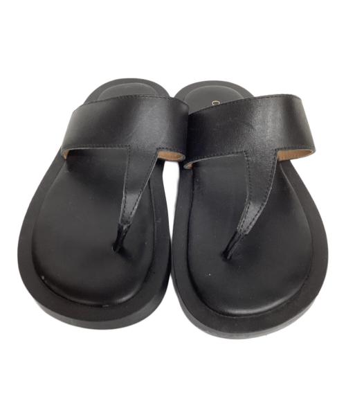 Caminando（カミナンド）Caminando (カミナンド) THONG PLATFORM サンダル ブラック サイズ:6の古着・服飾アイテム