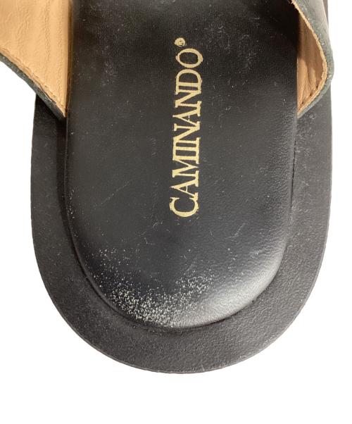 Caminando（カミナンド）Caminando (カミナンド) THONG PLATFORM サンダル ブラック サイズ:6の古着・服飾アイテム
