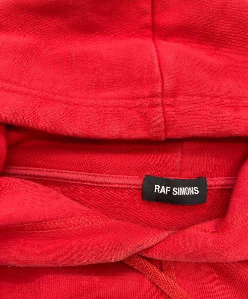 RAF SIMONS（ラフシモンズ）RAF SIMONS (ラフシモンズ) Classic Hoody JOY DIVISION レッド サイズ:Mの古着・服飾アイテム