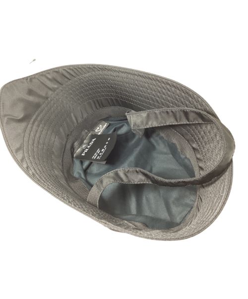 PRADA（プラダ）PRADA (プラダ) Re-Nylon Bucket Hat(リナイロン バケットハット) ブラック サイズ:XLの古着・服飾アイテム
