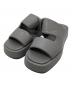 quartierglam（カルチェグラム）の古着「PLATFORM PUFFY SLIDE SANDALS / プラットフォームパフィースライドサンダル」｜グレー
