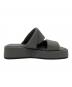 中古・古着 quartierglam (カルチェグラム) PLATFORM PUFFY SLIDE SANDALS / プラットフォームパフィースライドサンダル グレー サイズ:35 1/2：5000円