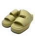 quartierglam（カルチェグラム）の古着「PLATFORM PUFFY SLIDE SANDALS / プラットフォームパフィースライドサンダル」｜イエロー