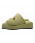 quartierglam (カルチェグラム) PLATFORM PUFFY SLIDE SANDALS / プラットフォームパフィースライドサンダル イエロー サイズ:35 1/2：5000円