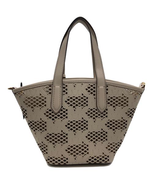 MICHAEL KORS（マイケル・コース）MICHAEL KORS (マイケルコース) 2WAYショルダーバッグ ベージュの古着・服飾アイテム