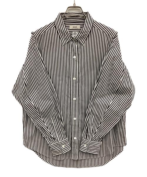 journal standard L'essage（ジャーナルスタンダード レサージュ）journal standard L'essage (ジャーナルスタンダード レサージュ) レギュラーカラーシャツ ホワイト×ブラック サイズ:FREEの古着・服飾アイテム