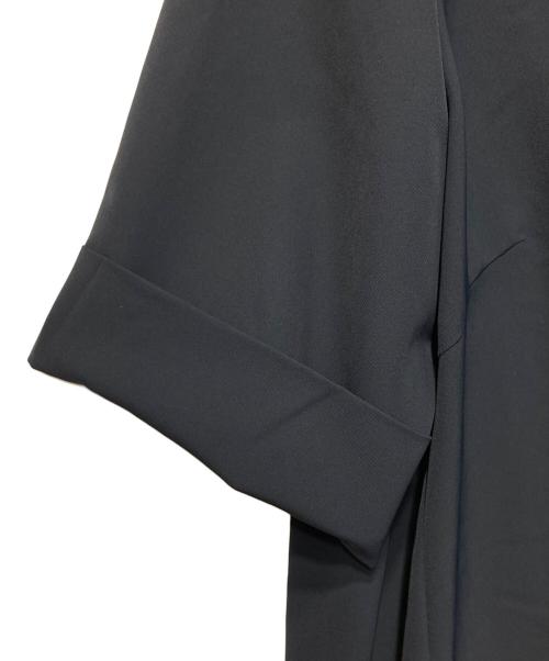 23区（ニジュウサンク）23区 (ニジュウサンク) ハイストレッチツイル ブラウス ネイビー サイズ:44の古着・服飾アイテム