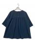 23区 (ニジュウサンク) ハイストレッチツイル ブラウス ネイビー サイズ:44：5000円