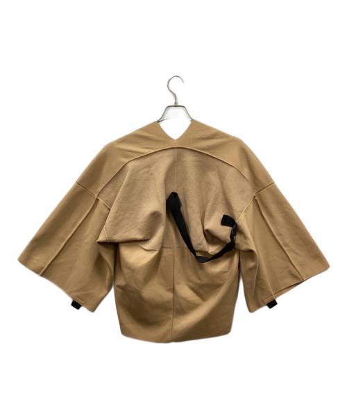 ISSEY MIYAKE（イッセイミヤケ）ISSEY MIYAKE (イッセイミヤケ) Vネックニット キャメル サイズ:2の古着・服飾アイテム