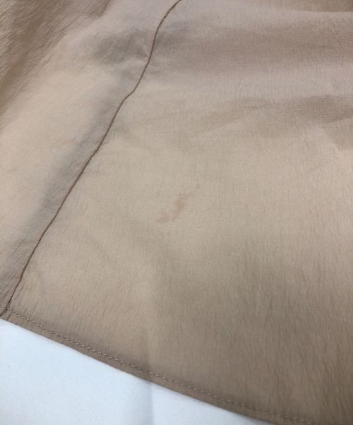 And Couture（アンドクチュール）And Couture (アンドクチュール) ラッフル切替ティアードノースリーブワンピース ブラック×ベージュ サイズ:38の古着・服飾アイテム