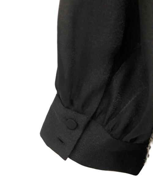 furfur（ファーファー）furfur (ファーファー) ツイード切り替えドレス ブラック サイズ:ONE SIZEの古着・服飾アイテム