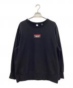 NANGAナンガ）の古着「BOX LOGO スウェット」｜ブラック
