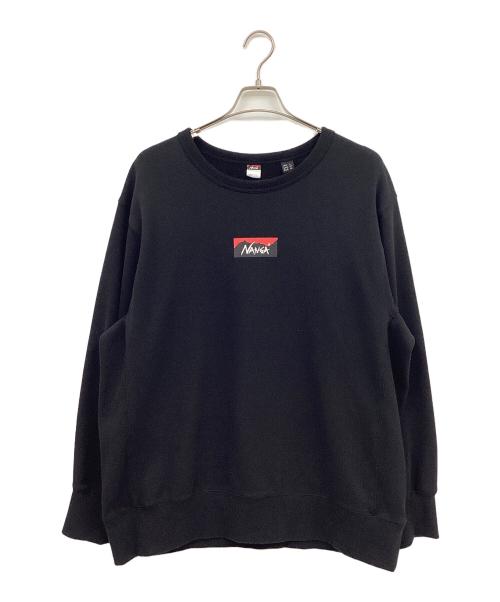 NANGA（ナンガ）NANGA (ナンガ) BOX LOGO スウェット ブラック サイズ:Lの古着・服飾アイテム